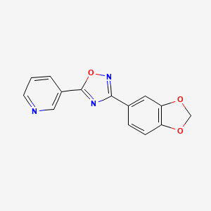 3-[3-(1,3-benzodioxol-5-yl)-1,2,4-oxadiazol-5-yl]pyridine