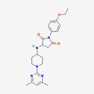 3-{[1-(4,6-dimethyl-2-pyrimidinyl)-4-piperidinyl]amino}-1-(4-ethoxyphenyl)-2,5-pyrrolidinedione