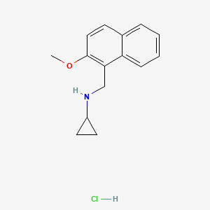 N-[(2-methoxy-1-naphthyl)methyl]cyclopropanamine hydrochloride