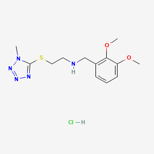 molecular formula C13H20ClN5O2S B4412416 N-(2,3-dimethoxybenzyl)-2-[(1-methyl-1H-tetrazol-5-yl)thio]ethanamine hydrochloride 