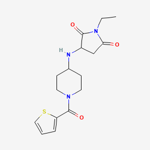 1-ethyl-3-{[1-(2-thienylcarbonyl)-4-piperidinyl]amino}-2,5-pyrrolidinedione