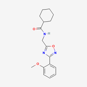 N-{[3-(2-methoxyphenyl)-1,2,4-oxadiazol-5-yl]methyl}cyclohexanecarboxamide