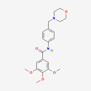 3,4,5-trimethoxy-N-[4-(4-morpholinylmethyl)phenyl]benzamide