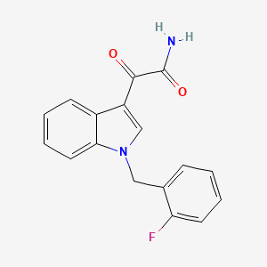 molecular formula C17H13FN2O2 B4412497 2-[1-(2-fluorobenzyl)-1H-indol-3-yl]-2-oxoacetamide 