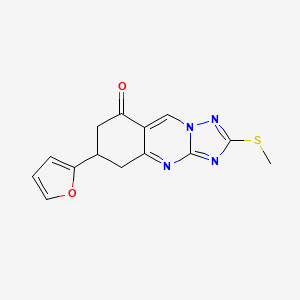 molecular formula C14H12N4O2S B4412498 6-(2-furyl)-2-(methylthio)-6,7-dihydro[1,2,4]triazolo[5,1-b]quinazolin-8(5H)-one 