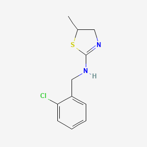 molecular formula C11H13ClN2S B4412501 N-(2-chlorobenzyl)-5-methyl-4,5-dihydro-1,3-thiazol-2-amine 