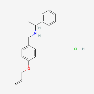 N-[4-(allyloxy)benzyl]-1-phenylethanamine hydrochloride