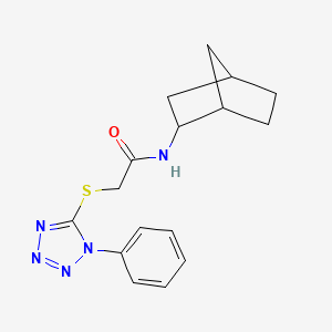 N-bicyclo[2.2.1]hept-2-yl-2-[(1-phenyl-1H-tetrazol-5-yl)thio]acetamide