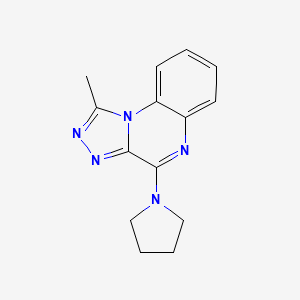 1-methyl-4-(1-pyrrolidinyl)[1,2,4]triazolo[4,3-a]quinoxaline