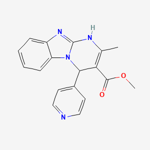 methyl 2-methyl-4-(4-pyridinyl)-1,4-dihydropyrimido[1,2-a]benzimidazole-3-carboxylate