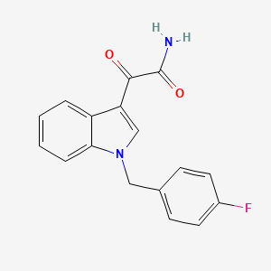 molecular formula C17H13FN2O2 B4412649 2-[1-(4-fluorobenzyl)-1H-indol-3-yl]-2-oxoacetamide 