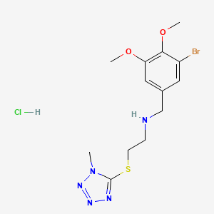 N-(3-bromo-4,5-dimethoxybenzyl)-2-[(1-methyl-1H-tetrazol-5-yl)thio]ethanamine hydrochloride