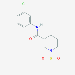 N-(3-chlorophenyl)-1-(methylsulfonyl)-3-piperidinecarboxamide