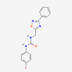 N-(4-fluorophenyl)-N'-[(3-phenyl-1,2,4-oxadiazol-5-yl)methyl]urea