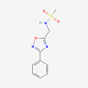 N-[(3-phenyl-1,2,4-oxadiazol-5-yl)methyl]methanesulfonamide