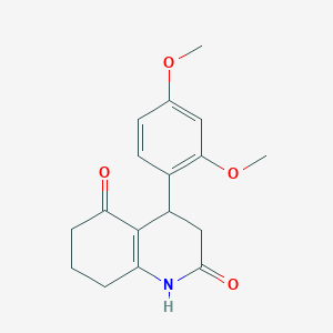 molecular formula C17H19NO4 B4412746 4-(2,4-dimethoxyphenyl)-4,6,7,8-tetrahydro-2,5(1H,3H)-quinolinedione 