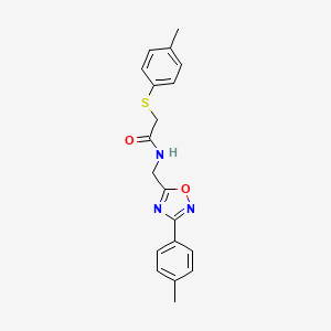 N-{[3-(4-methylphenyl)-1,2,4-oxadiazol-5-yl]methyl}-2-[(4-methylphenyl)thio]acetamide