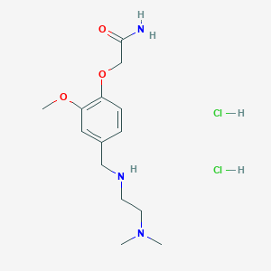 2-[4-({[2-(dimethylamino)ethyl]amino}methyl)-2-methoxyphenoxy]acetamide dihydrochloride