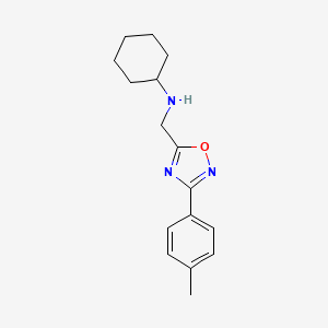 N-{[3-(4-methylphenyl)-1,2,4-oxadiazol-5-yl]methyl}cyclohexanamine