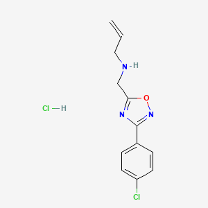 N-{[3-(4-chlorophenyl)-1,2,4-oxadiazol-5-yl]methyl}-2-propen-1-amine hydrochloride