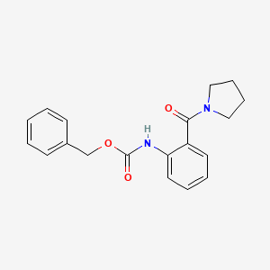 molecular formula C19H20N2O3 B4412776 benzyl [2-(1-pyrrolidinylcarbonyl)phenyl]carbamate 