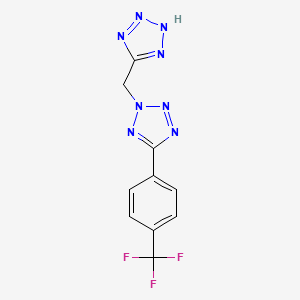 5-({5-[4-(trifluoromethyl)phenyl]-2H-tetrazol-2-yl}methyl)-1H-tetrazole