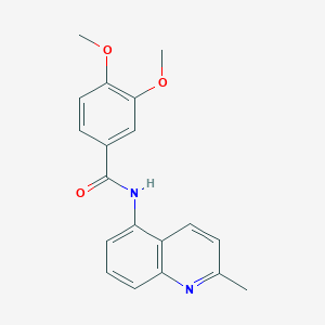 molecular formula C19H18N2O3 B4412821 3,4-dimethoxy-N-(2-methyl-5-quinolinyl)benzamide 