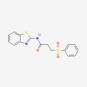 N-1,3-benzothiazol-2-yl-3-(phenylsulfonyl)propanamide