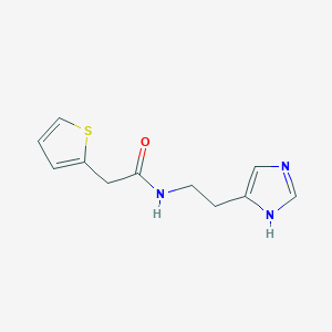 N-[2-(1H-imidazol-4-yl)ethyl]-2-(2-thienyl)acetamide