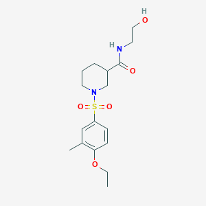 1-[(4-ethoxy-3-methylphenyl)sulfonyl]-N-(2-hydroxyethyl)-3-piperidinecarboxamide