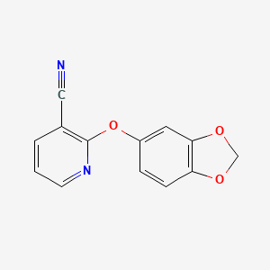 2-(1,3-benzodioxol-5-yloxy)nicotinonitrile