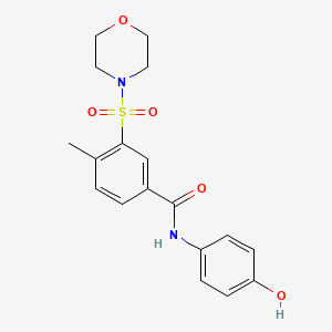 N-(4-hydroxyphenyl)-4-methyl-3-(4-morpholinylsulfonyl)benzamide