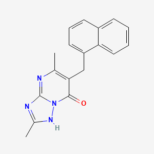 molecular formula C18H16N4O B4412963 2,5-dimethyl-6-(1-naphthylmethyl)[1,2,4]triazolo[1,5-a]pyrimidin-7(4H)-one 