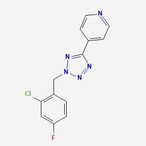 4-[2-(2-chloro-4-fluorobenzyl)-2H-tetrazol-5-yl]pyridine