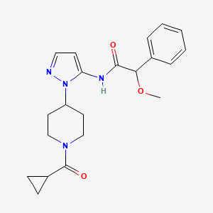 N-{1-[1-(cyclopropylcarbonyl)-4-piperidinyl]-1H-pyrazol-5-yl}-2-methoxy-2-phenylacetamide