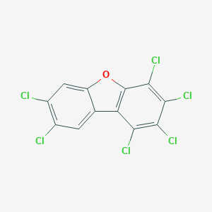 molecular formula C12H2Cl6O B044130 1,2,3,4,7,8-六氯二苯并呋喃 CAS No. 70648-26-9
