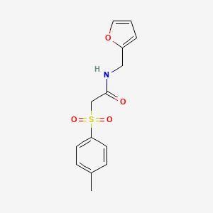 molecular formula C14H15NO4S B4413004 N-(2-furylmethyl)-2-[(4-methylphenyl)sulfonyl]acetamide 