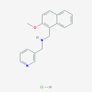 molecular formula C18H19ClN2O B4413009 [(2-methoxy-1-naphthyl)methyl](3-pyridinylmethyl)amine hydrochloride 