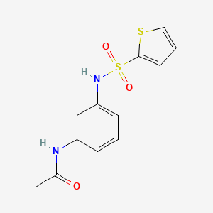 molecular formula C12H12N2O3S2 B4413027 N-{3-[(2-thienylsulfonyl)amino]phenyl}acetamide 