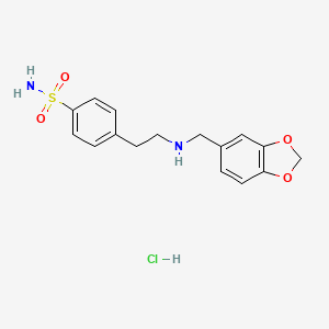 4-{2-[(1,3-benzodioxol-5-ylmethyl)amino]ethyl}benzenesulfonamide hydrochloride