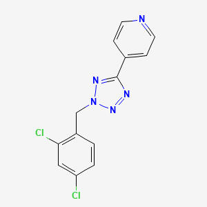 molecular formula C13H9Cl2N5 B4413061 4-[2-(2,4-dichlorobenzyl)-2H-tetrazol-5-yl]pyridine 