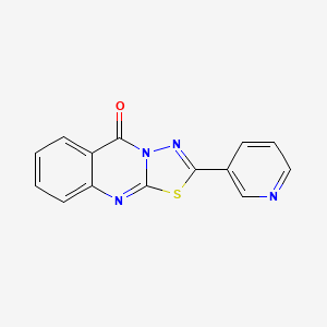 2-(3-pyridinyl)-5H-[1,3,4]thiadiazolo[2,3-b]quinazolin-5-one