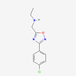 N-{[3-(4-chlorophenyl)-1,2,4-oxadiazol-5-yl]methyl}ethanamine