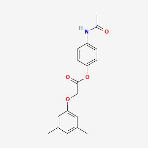 molecular formula C18H19NO4 B4413136 4-(acetylamino)phenyl (3,5-dimethylphenoxy)acetate 