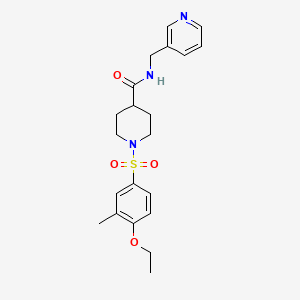 1-[(4-ethoxy-3-methylphenyl)sulfonyl]-N-(3-pyridinylmethyl)-4-piperidinecarboxamide