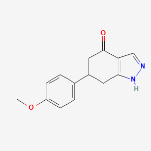 6-(4-methoxyphenyl)-1,5,6,7-tetrahydro-4H-indazol-4-one