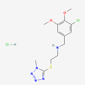 N-(3-chloro-4,5-dimethoxybenzyl)-2-[(1-methyl-1H-tetrazol-5-yl)thio]ethanamine hydrochloride