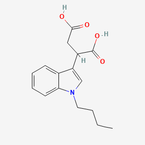 molecular formula C16H19NO4 B4413206 2-(1-butyl-1H-indol-3-yl)succinic acid 