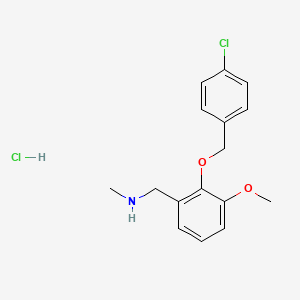 {2-[(4-chlorobenzyl)oxy]-3-methoxybenzyl}methylamine hydrochloride