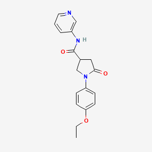 1-(4-ethoxyphenyl)-5-oxo-N-3-pyridinyl-3-pyrrolidinecarboxamide